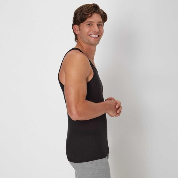 Hanes Ultimate® ComfortSoft Men's Tank Undershirt 6-Pack (7993B6) 3 Hanes Ultimate® ComfortSoft Men's Tank Undershirt 6-Pack (7993B6) - Image 3