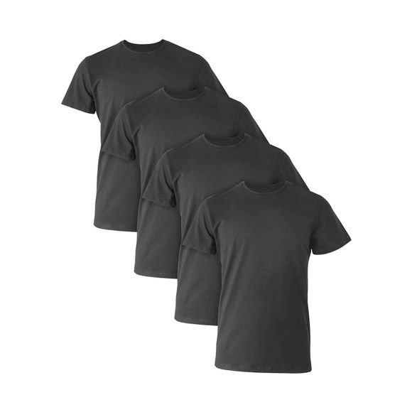 Hanes Ultimate® Comfort Fit Men's Crewneck Undershirt, Black, 4-Pack (UCF1B4) 1 Hanes Ultimate® Comfort Fit Men's Crewneck Undershirt, Black, 4-Pack (UCF1B4)