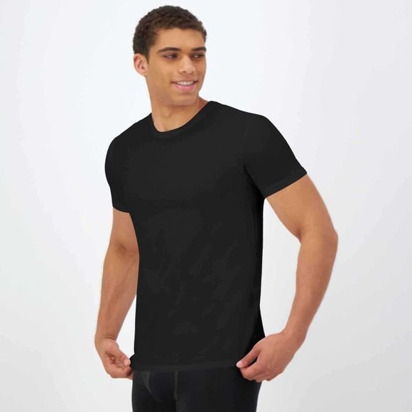 Hanes Ultimate® Comfort Fit Men's Crewneck Undershirt, Black, 4-Pack (UCF1B4) 2 Hanes Ultimate® Comfort Fit Men's Crewneck Undershirt, Black, 4-Pack (UCF1B4) - Image 2
