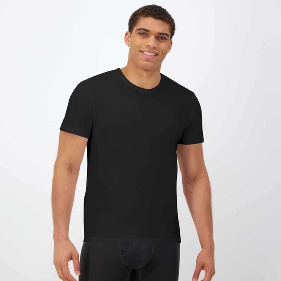 Hanes Ultimate® Comfort Fit Men's Crewneck Undershirt, Black, 4-Pack (UCF1B4) 3 Hanes Ultimate® Comfort Fit Men's Crewneck Undershirt, Black, 4-Pack (UCF1B4) - Image 3