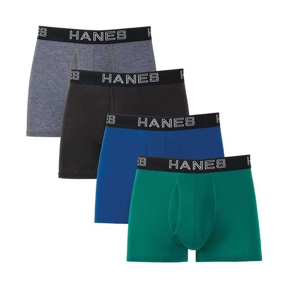 Hanes Ultimate® Comfort Flex Fit Total Support Pouch Men's Trunk Underwear, Assorted, 4-Pack (UFSTA4) 1 Hanes Ultimate® Comfort Flex Fit Total Support Pouch Men's Trunk Underwear, Assorted, 4-Pack (UFSTA4)