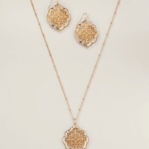 Arabesque Elegance Necklace and Earring Set