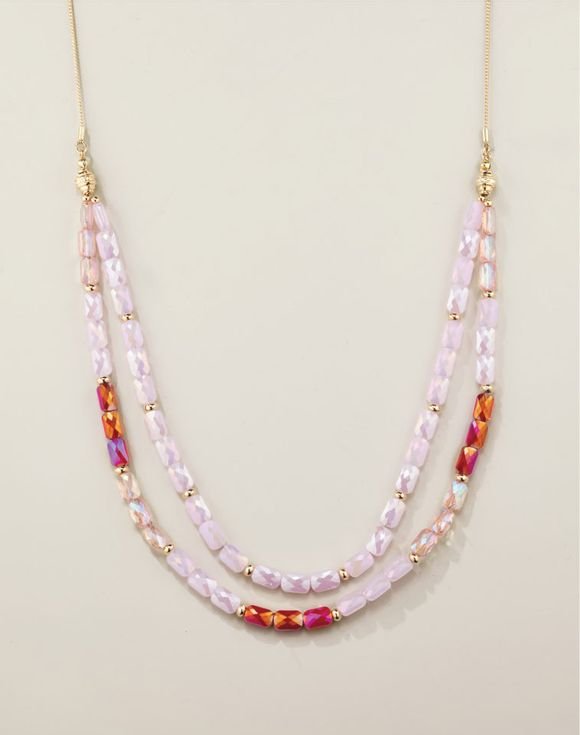 Colorblock Chic Layered Necklace 1 Colorblock Chic Layered Necklace