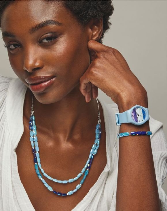 Colorblock Chic Layered Necklace 2 Colorblock Chic Layered Necklace - Image 2