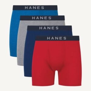Hanes Ultimate® Comfort Flex Fit Men’s Boxer Briefs, 4-Pack (UBBBC4)
