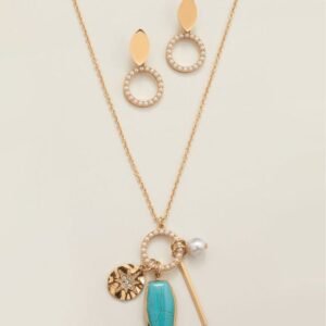 Turquoise Tides Necklace and Earring Set