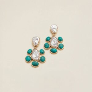 Turquoise Tides Statement Earrings