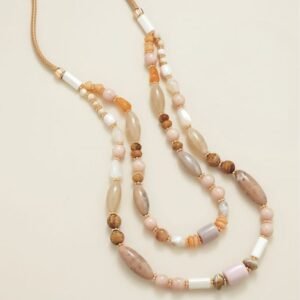 Soft Sands Beaded Necklace