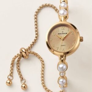 Pearly Wrap Adjustable Pull Cord Watch