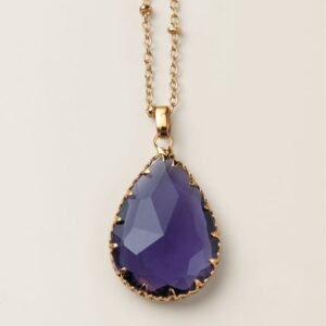 Shop 8 Violet Dewdrop Pendant Necklace