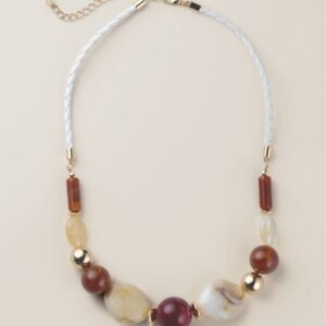 Warm Autumn Beaded Necklace