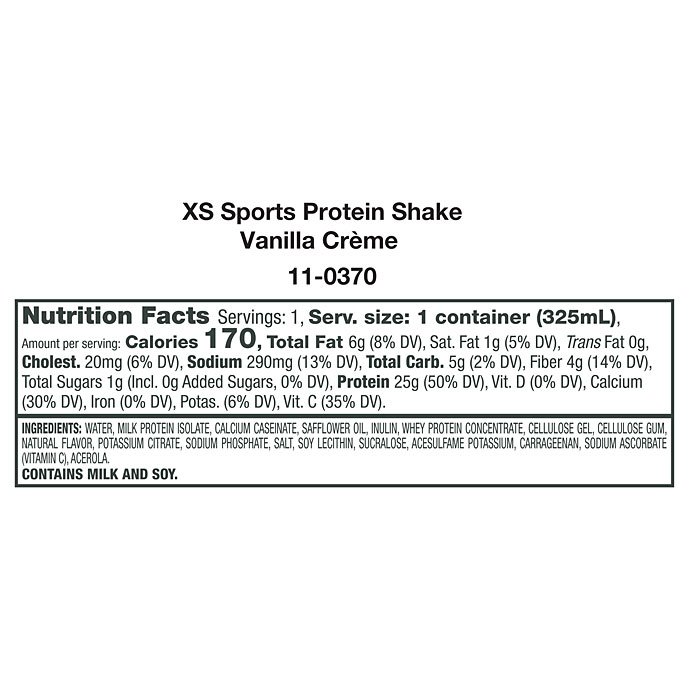 XS™ Sports Protein Shakes – Vanilla Crème 3 XS™ Sports Protein Shakes – Vanilla Crème - Image 3
