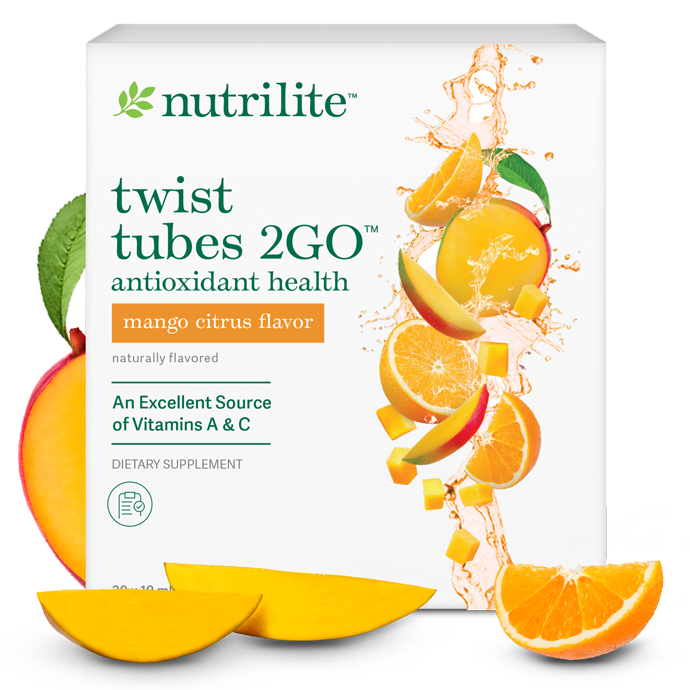 Nutrilite™ Twist Tubes 2GO™ – Antioxidant Health - Mango Citrus 1 Nutrilite™ Twist Tubes 2GO™ – Antioxidant Health - Mango Citrus