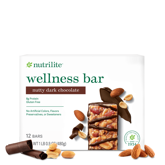 Nutrilite™ Wellness Bars - Nutty Dark Chocolate 1 Nutrilite™ Wellness Bars - Nutty Dark Chocolate