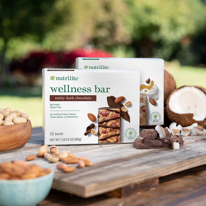 Nutrilite™ Wellness Bars - Nutty Dark Chocolate 3 Nutrilite™ Wellness Bars - Nutty Dark Chocolate - Image 3