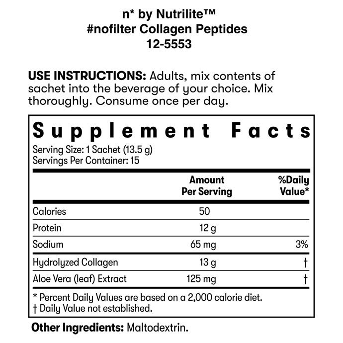 n* by Nutrilite™ #nofilter Collagen Peptides 2 n* by Nutrilite™ #nofilter Collagen Peptides - Image 2