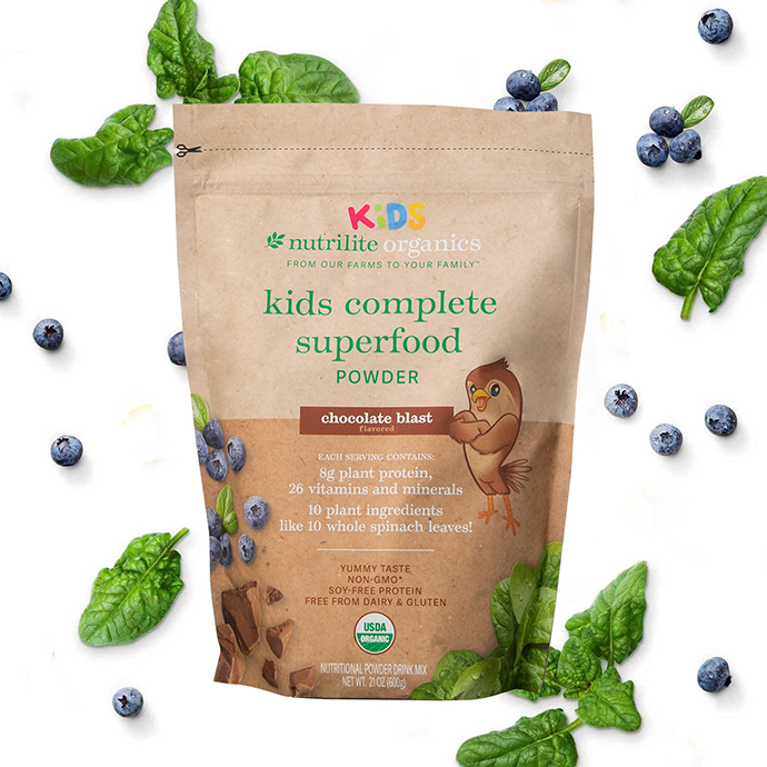 Nutrilite™ Organics Kids Complete Superfood Powder - Chocolate 1 Nutrilite™ Organics Kids Complete Superfood Powder - Chocolate