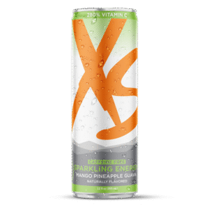 XS™ Sparkling Juiced Energy 12 oz - Caffeine Free Mango Pineapple Guava