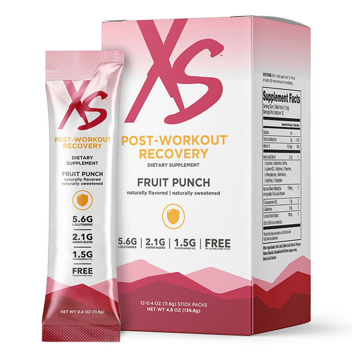 XS™ Post-Workout Recovery - Fruit Punch (12 Stick Packs) 1 XS™ Post-Workout Recovery - Fruit Punch (12 Stick Packs)