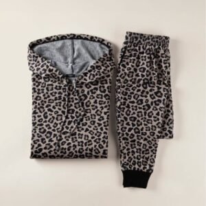 Animal Print Jogger Set