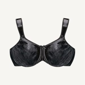 Bali® Satin Tracings® Minimizer Underwire Bra in Black & White 3562