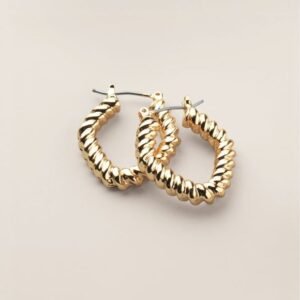 Contour Loop Hoop Earrings