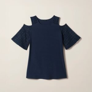 Crochet Trim Cutout Top