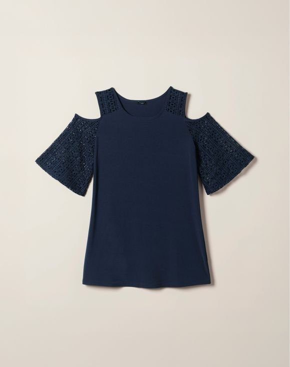 Crochet Trim Cutout Top 1 Crochet Trim Cutout Top