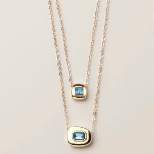 Gem Moments Birthstone Layered Necklace