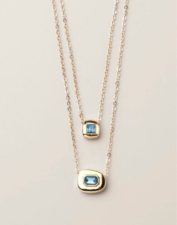 Gem Moments Birthstone Layered Necklace 1 Gem Moments Birthstone Layered Necklace