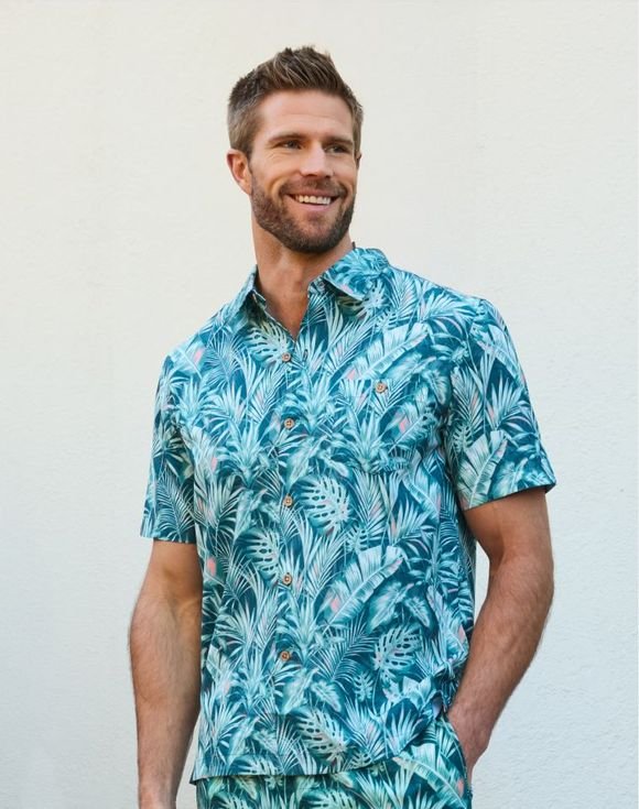 Men's Printed Button Down Shirt 1 Men's Printed Button Down Shirt