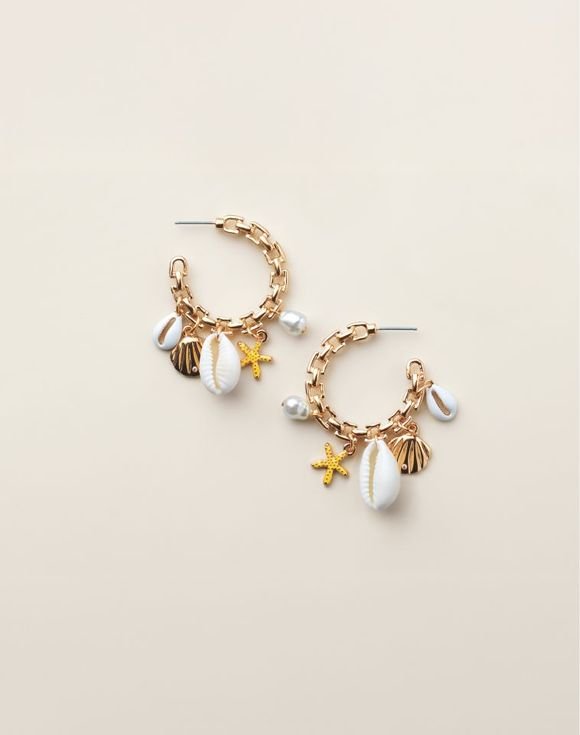 Pearly Tides Hoop Earrings 1 Pearly Tides Hoop Earrings