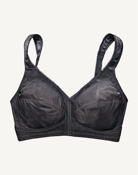 Playtex® 18 Hour® Original Comfort Strap® Wirefree Bra in Black (US4693) 1 Playtex® 18 Hour® Original Comfort Strap® Wirefree Bra in Black (US4693)