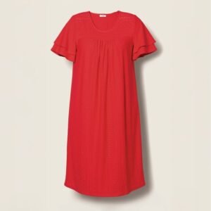Ruffle Sleeve Shift Dress