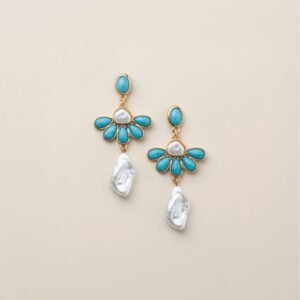 Sea Petals Statement Earrings