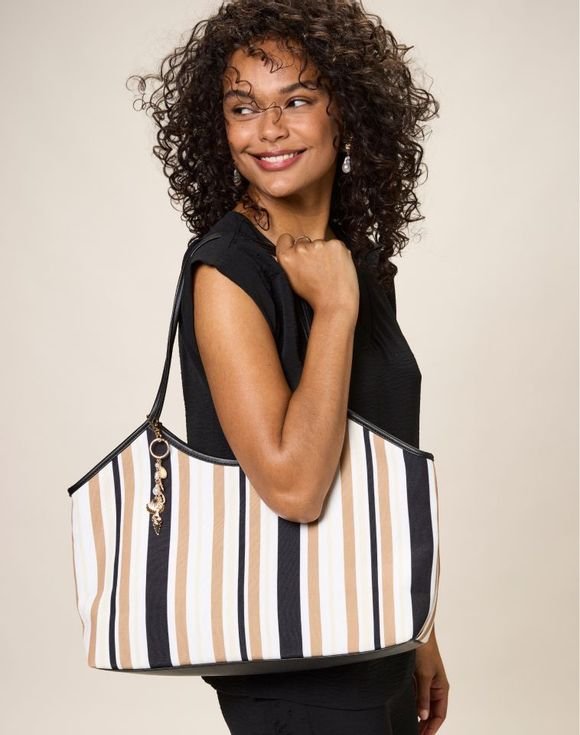 Striped Canvas Bag 1 Striped Canvas Bag