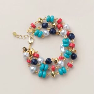 Sunset Sail Layered Bead Bracelet