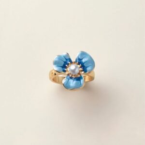 Bleu Bloom Fleur Ring