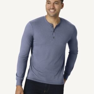 Hanes Originals Men's Long Sleeve Henley T-Shirt MHT481