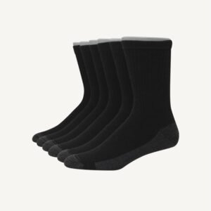 Hanes Ultimate Men's 6-Pack Ultra Cushion Crew Socks ULC186
