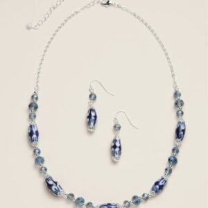 Midnight Tide Necklace and Earring Set