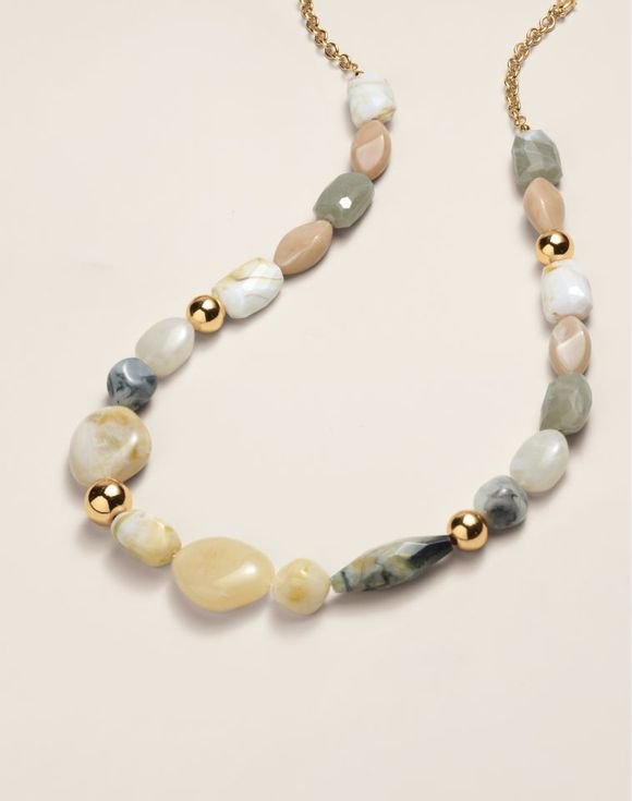 Neutral Nature Beaded Necklace 1 Neutral Nature Beaded Necklace