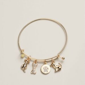 Paw Prints of Love Charm Bracelet