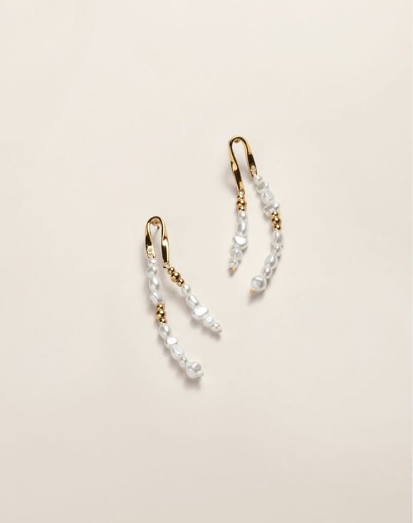 Pearly Stream Drop Earrings 1 Pearly Stream Drop Earrings