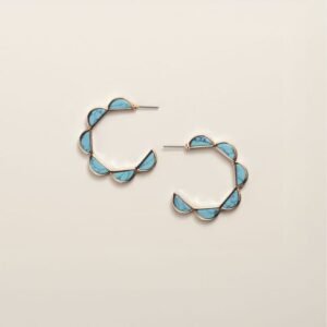 Turquoise Crest Earrings