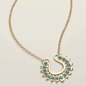 Turquoise Crest Necklace