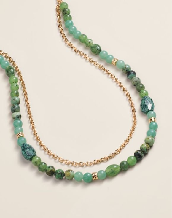 Verdant Vibe Layered Necklace 1 Verdant Vibe Layered Necklace