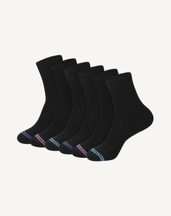 Women’s Hanes® 6-Pairs Crew Socks, Ultimate Cool Comfort Cushion (HWUCC6) 1 Women’s Hanes® 6-Pairs Crew Socks, Ultimate Cool Comfort Cushion (HWUCC6)