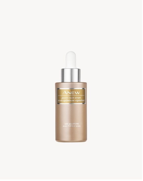 Anew Power Reset Serum with Aloe PDRN 1 Anew Power Reset Serum with Aloe PDRN 1 fl. oz. skin care product bottle.