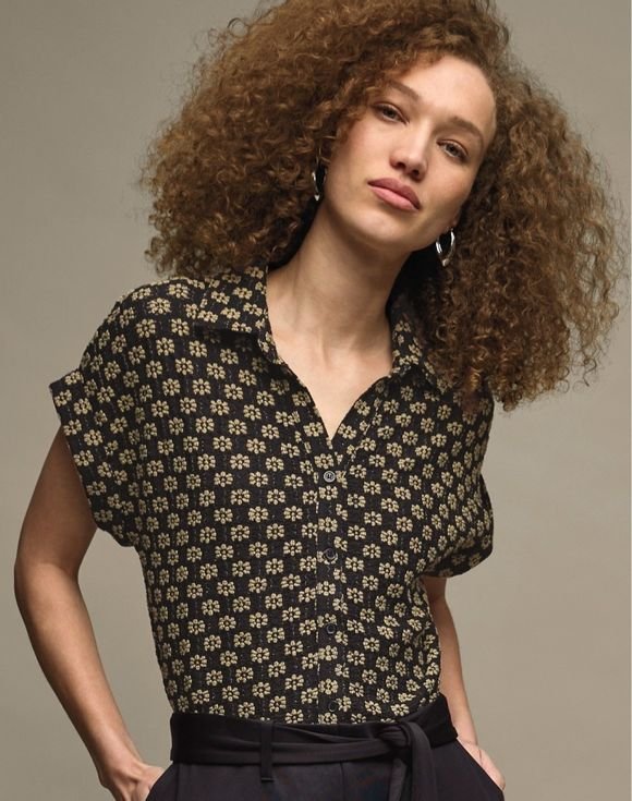 Floral Jacquard Top 1 Floral Jacquard Top